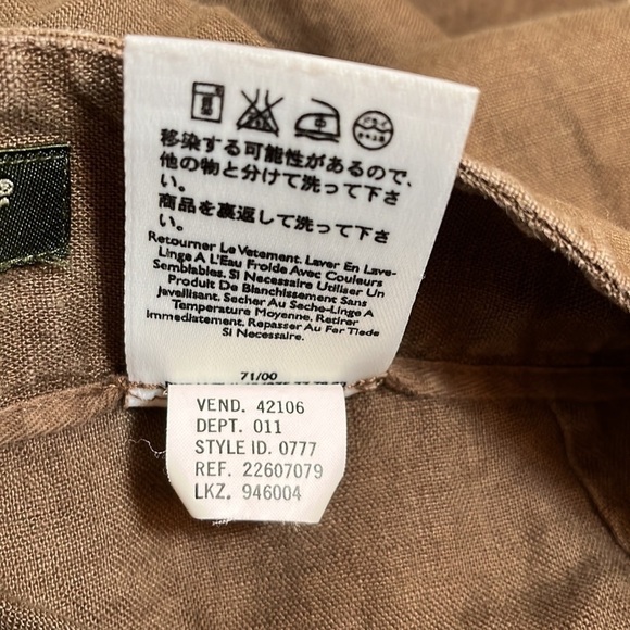 Eddie Bauer Vashon Fit Brown Linen Pant - Picture 15 of 16